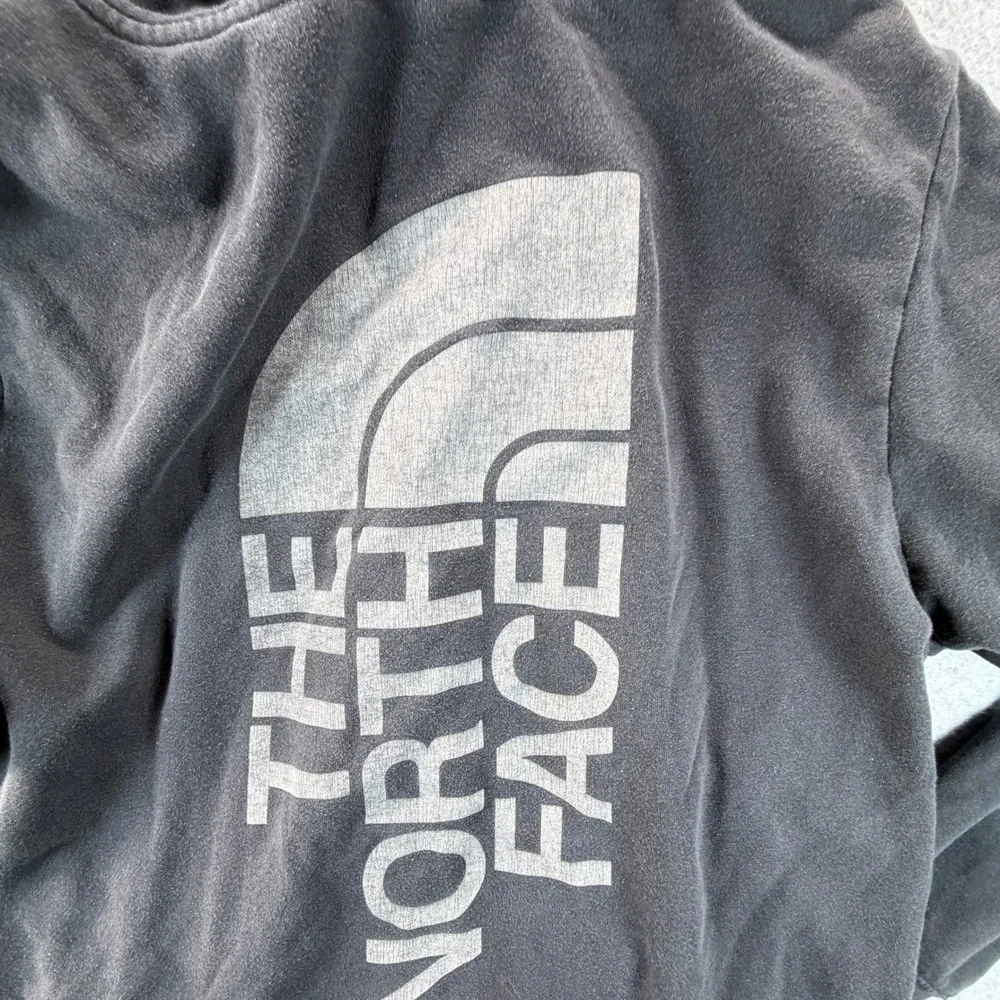 The North Face Mens XL Black Graphic Logo Pullover Hoodie Sweatshirt Regular Fit